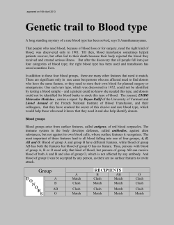 142.Genetic Trail to Blood Type