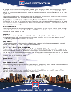 ABOUT NY WATERWAY TOURS
