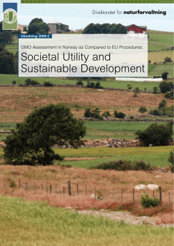 Societal Utility and Sustainable Development