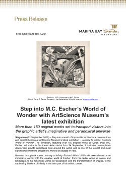 Step into MC Escher`s World of Wonder with