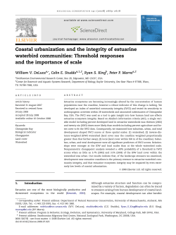Coastal urbanization and the integrity of