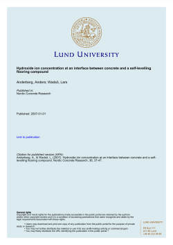 Hydroxide ion concentration at an interface