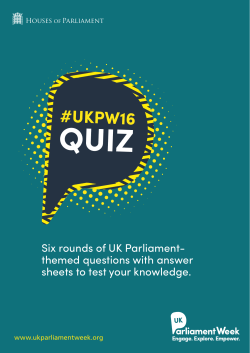 #UKPW16 - UK Parliament Week