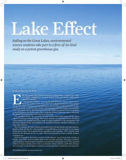 Sailing on the Great Lakes, environmental science students take