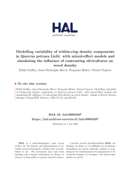 Modelling variability of within-ring density components in