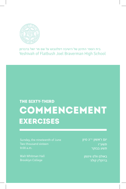 The Sixty third Commencement