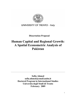 Human Capital and Regional Growth: A Spatial