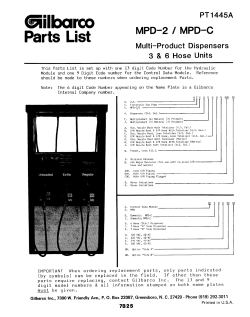 PT-1445A MPD-2 and MPD-C Three- and Six-Hose - Veeder-Root