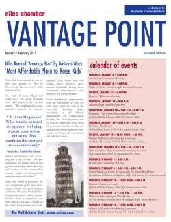 Jan Feb 2011 - Niles Chamber of Commerce