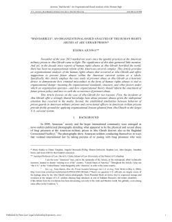 "Bad Barrels": An Organizational-Based Analysis of the Human