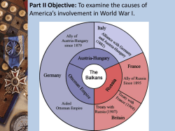 American Entry In WWI