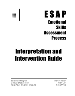 Interpretation and Intervention Guide