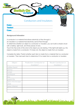 Conductors and Insulators