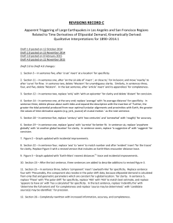 revisions record c - Institute for Celestial Geodynamics