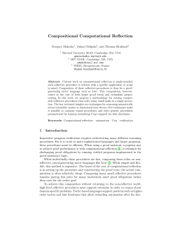 Compositional Computational Reflection