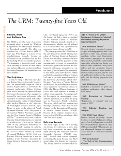 The URM: Twenty-five Years Old