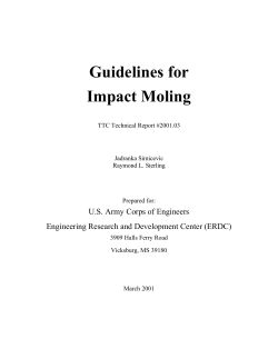 Guidelines for Impact Moling
