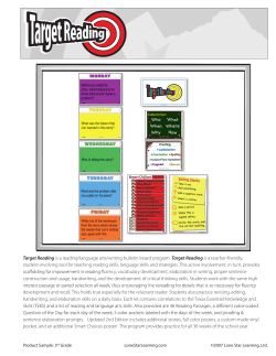 Target Reading is a teacher-friendly