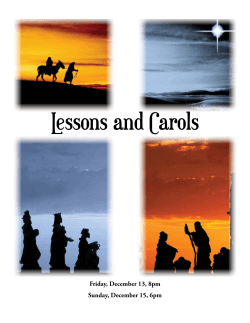 Lessons and Carols - Fourth Presbyterian Church
