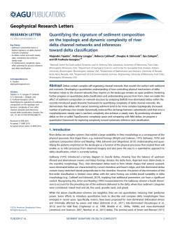 Quantifying the signature of sediment composition on the topologic