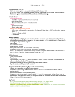 Peds Immune - Straight A Nursing