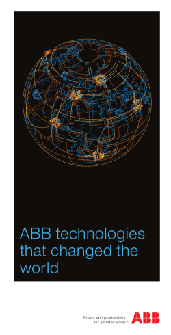 ABB technologies that changed the world