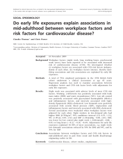 Do early life exposures explain associations in mid