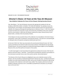 Director`s Choice: 14 Years at the Taos Art Museum