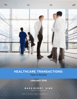 healthcare transactions