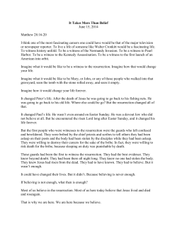 It Takes More Than Belief - St. Paul Presbyterian Church