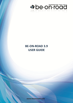be-on-road user guide