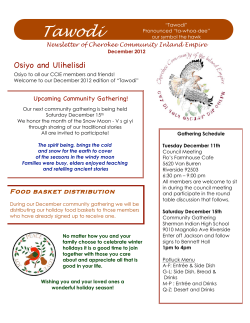 Tawodi - Cherokee Community of the Inland Empire