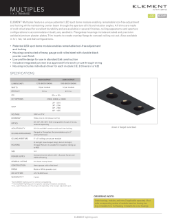 1&times; 3 multiples - ELEMENT Lighting