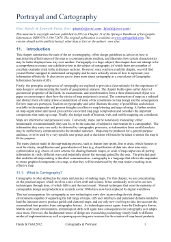 Portrayal and Cartography - Paul and Margaret Hardy`s Home Page