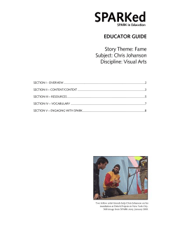 EDUCATOR GUIDE Story Theme: Fame Subject: Chris Johanson