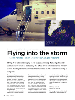 Flying into the storm