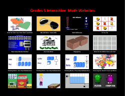 Grades 5 Interactive Math Websites