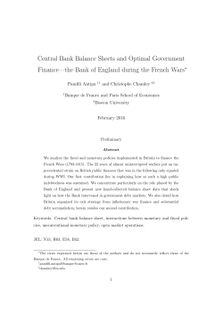 Central Bank Balance Sheets and Optimal Government Finance