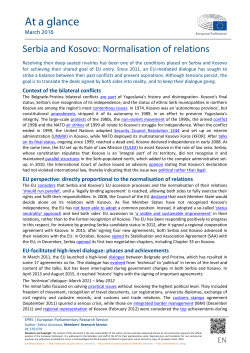 Serbia and Kosovo: Normalisation of relations