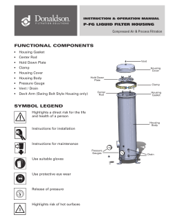 P-FG Liquid Filter Housing IOM