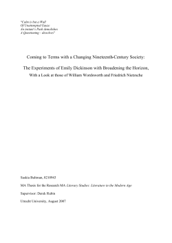 Coming to Terms with a Changing Nineteenth