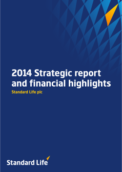 2014 Strategic report and financial highlights