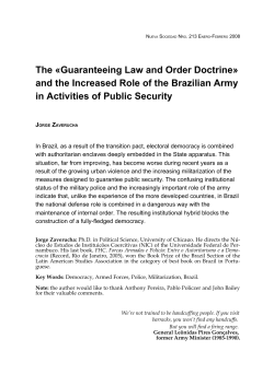 Guaranteeing Law and Order Doctrine&raquo; and the