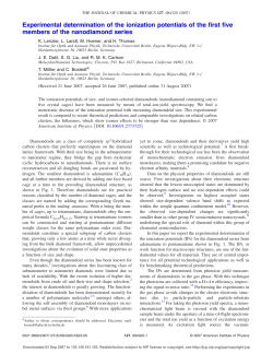 Experimental determination of the ionization potentials of the first