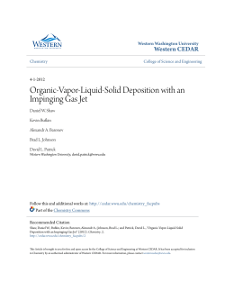 Organic-Vapor-Liquid-Solid Deposition with an