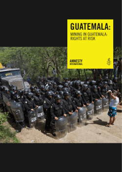 Mining in Guatemala: Rights at risk