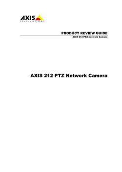 AXIS 212 PTZ Network Camera