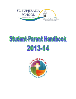 to the 2013-2014 Student Parent