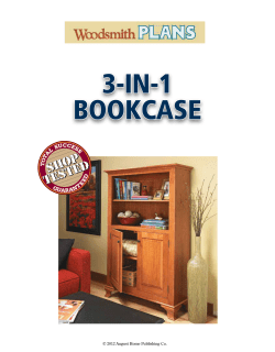 3-in-1 bookcase - Woodsmith Shop