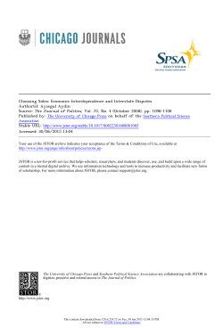 Choosing Sides: Economic Interdependence and